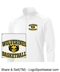 "Primetime Player" Stretch 1/2-Zip Pullover Design Zoom